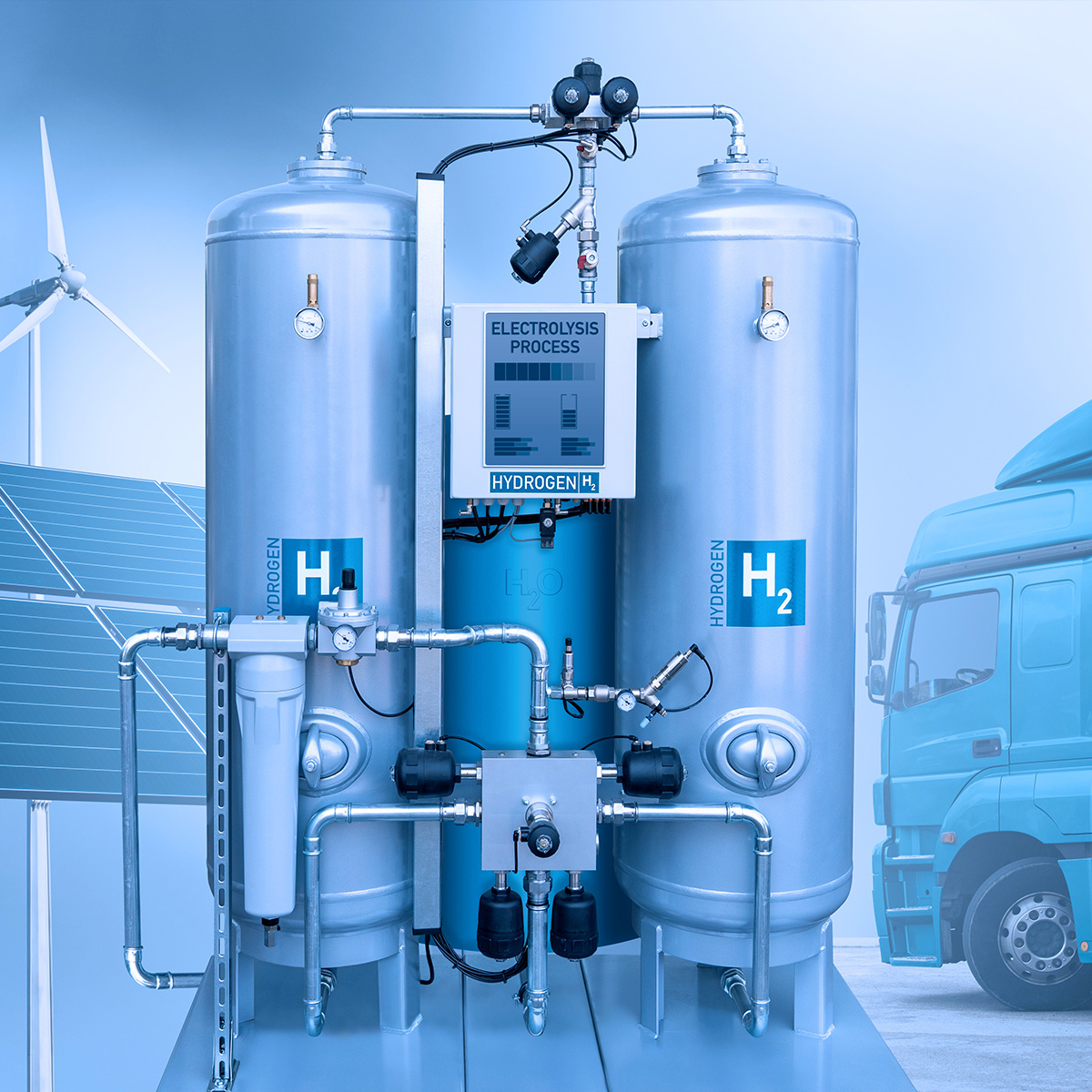Producción de hidrógeno a partir de fuentes de energía renovables